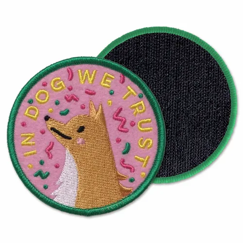 Round In Dog We Trust Velcro Patch - Imprint Now