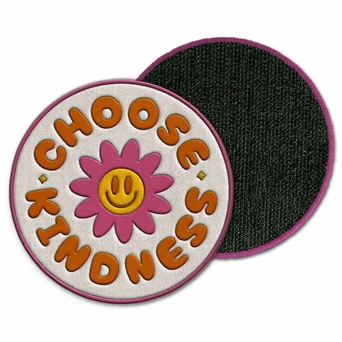 Round Choose Kindness Velcro Patch - Imprint Now