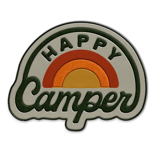 Happy Camper Hat Patch - Imprint Now