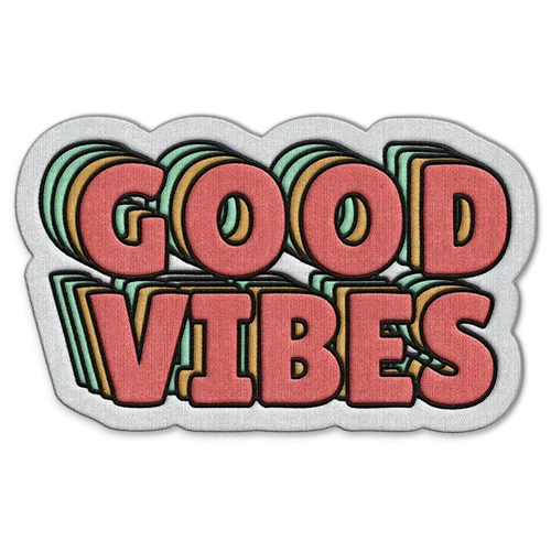 Good Vibes Hat Patch - Imprint Now