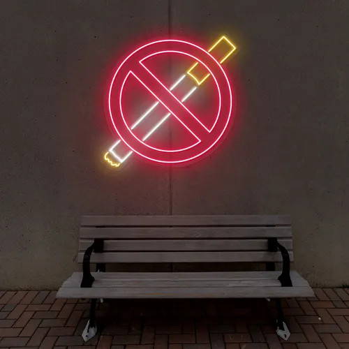 Strictly No Smoking Neon Sign - Imprint Now