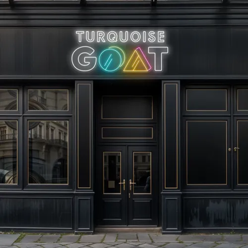 Turquoise Goat Neon Sign - Imprint Now
