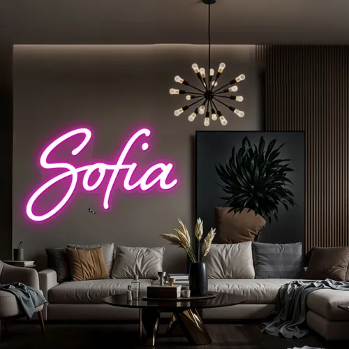 Sofia Name Neon Sign - Imprint Now