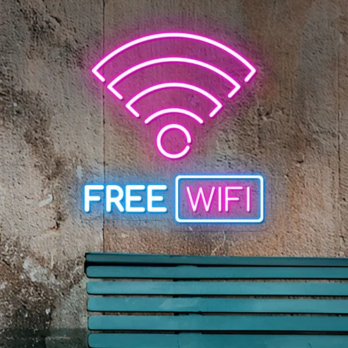 Free WIFI Zone Neon Sign - Imprint Now