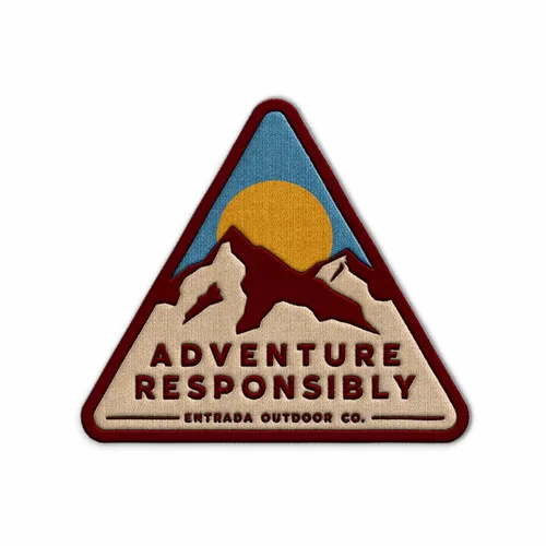 Triangle Adventure Responsibly Iron On Patch - Imprint Now