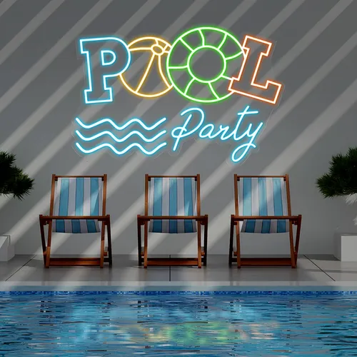 Fun Summer Pool Party Neon Sign - Imprint Now