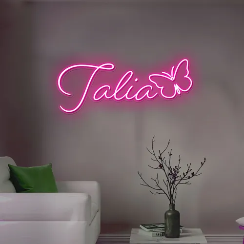 Talia Butterfly Neon Sign - Imprint Now