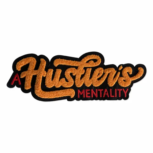 Hustler's Mentality Letterman Jacket Patch - Imprint Now