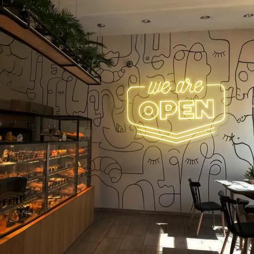 Vibrant Open Neon Sign - Imprint Now