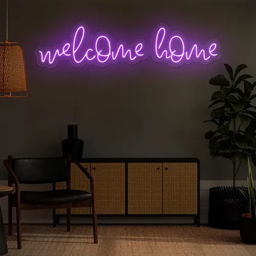 Welcome Home Neon Sign - Imprint Now
