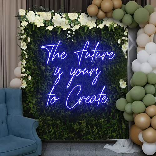 Motivating The Future is Yours to Create Neon Sign - Imprint Now