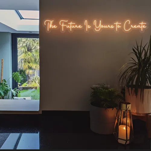 Ambitious The Future is Yours to Create Neon Sign - Imprint Now