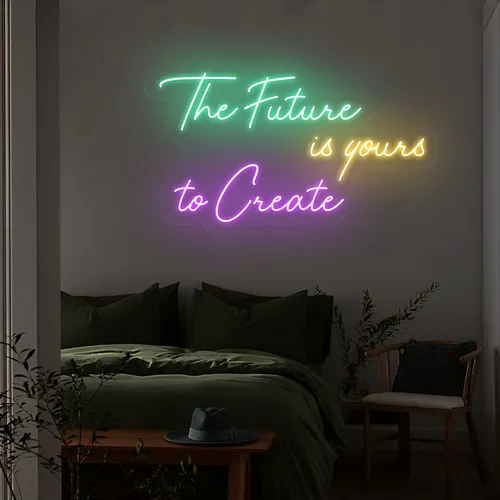Visionary The Future is Yours to Create Neon Sign - Imprint Now