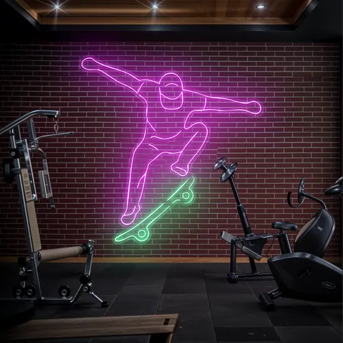 Skater Glow Neon Sign - Imprint Now