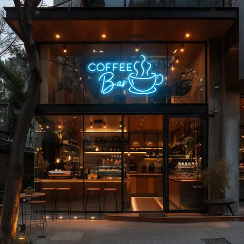 Coffee Bar Window Neon Sign - Imprint Now