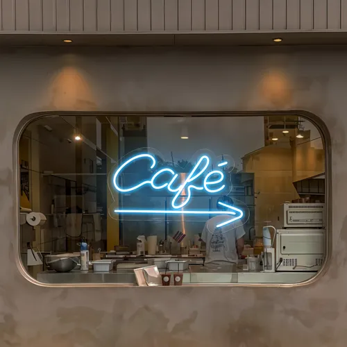 Cafe Window Neon Sign - Imprint Now