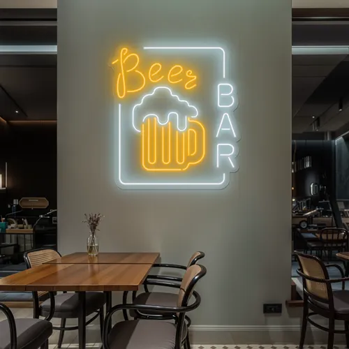Beer Bar Vertical Neon Sign - Imprint Now