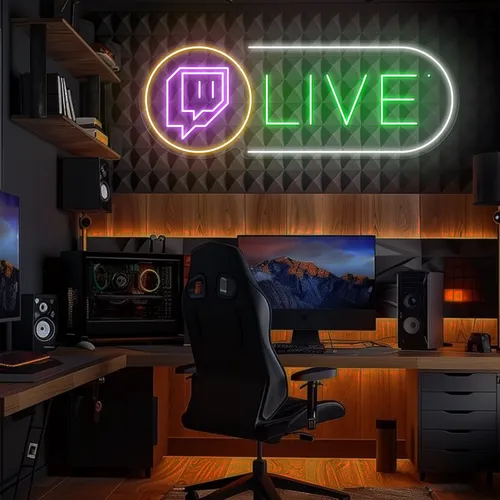 Twitch Live Streaming Neon Sign - Imprint Now