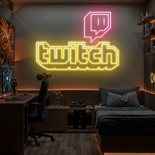 Twitch Bold Glow Neon Sign - Imprint Now