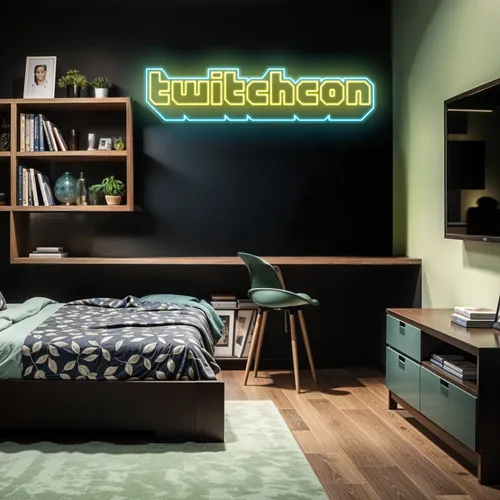 TwitchCon Bedroom Aesthetic Neon Sign - Imprint Now