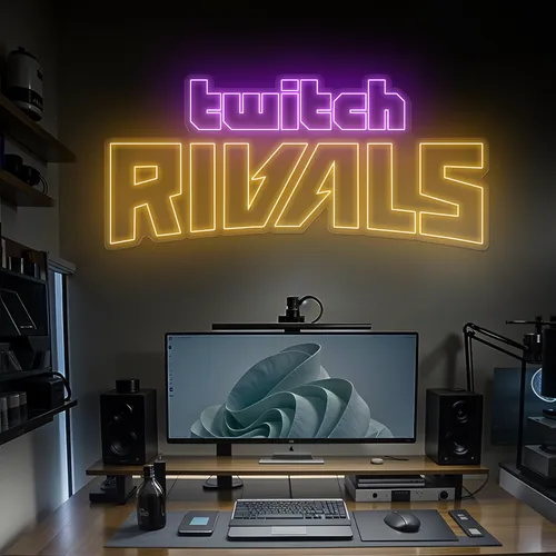 Twitch Rivals Gaming Setup Neon Sign - Imprint Now