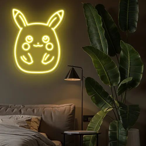 Cute Pikachu Neon Sign - Imprint Now