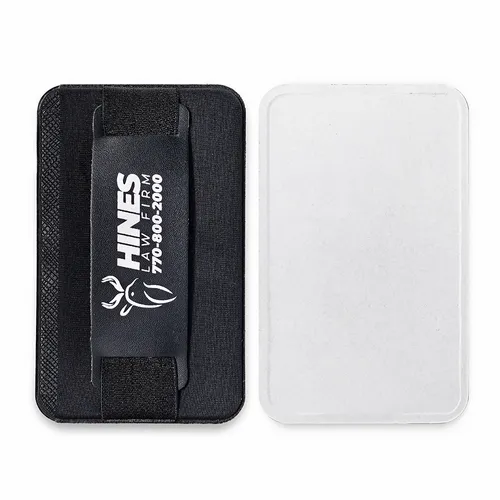 Leather Phone Wallet with Hand Grip - Imprint Now