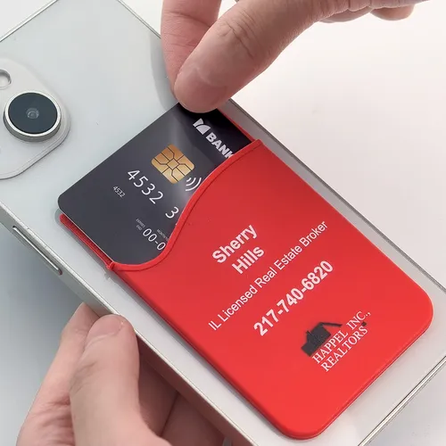 Silicone Phone Wallet Card Holder - Imprint Now