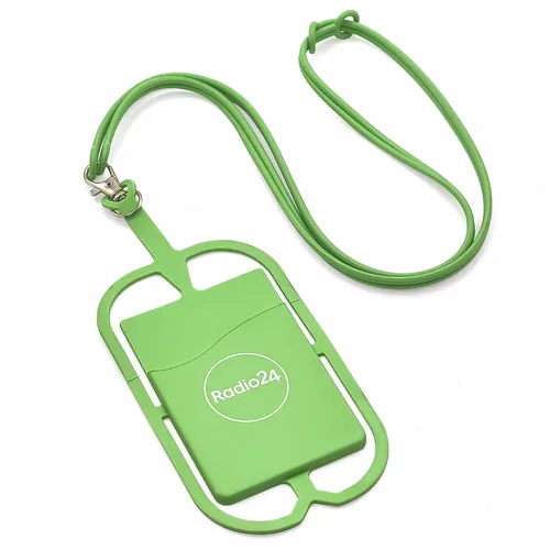 Lanyard Silicone Phone Wallet Holder - Imprint Now