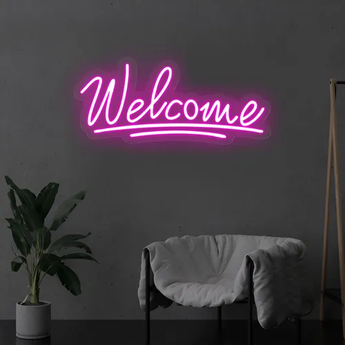 Welcome Underline Neon Sign - Imprint Now