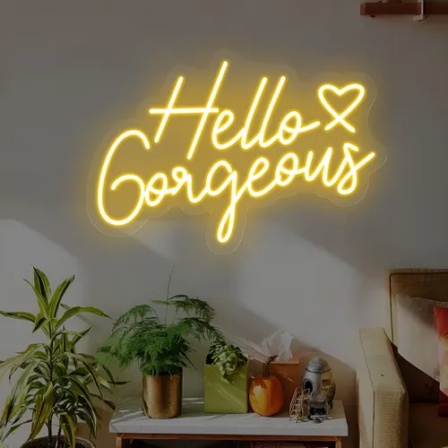 Hello Gorgeous Neon Sign - Imprint Now