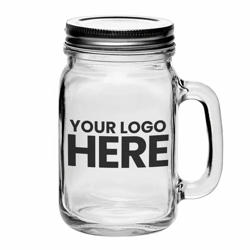 16 oz. Libbey Handle Mason Jars with Lids