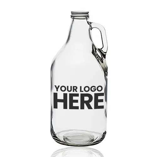 64 oz. Clear Glass Beer Growlers