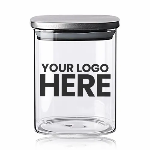 Branson 30 oz. Square Storage Jars