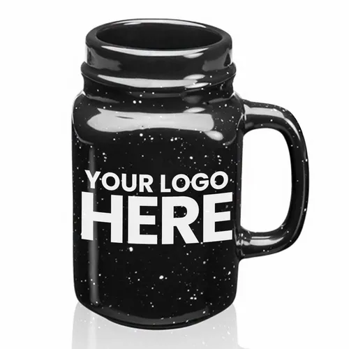 16 oz. Savannah Speckle Ceramic Mason Jars