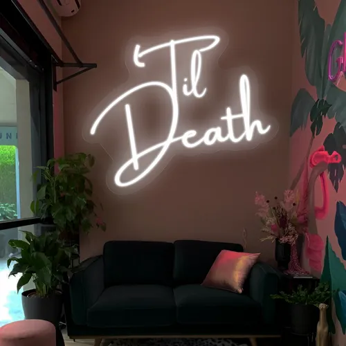 Til Death Neon Signs - Imprint Now