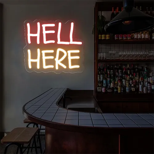 Hell Here Neon Signs - Imprint Now