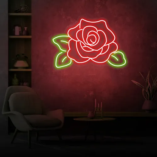 Rose Neon Sign - Imprint Now