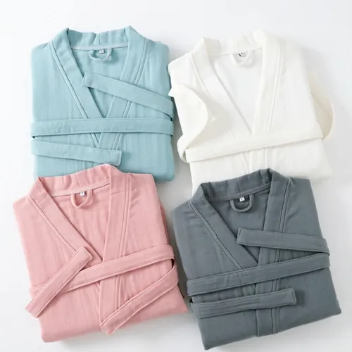 4 Layer Gauze Cotton Bathrobes - Imprint Now