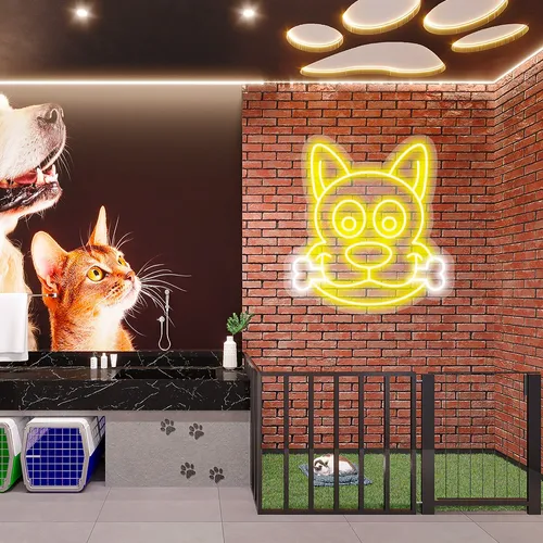 Custom Dog Neon Signs - Imprint Now