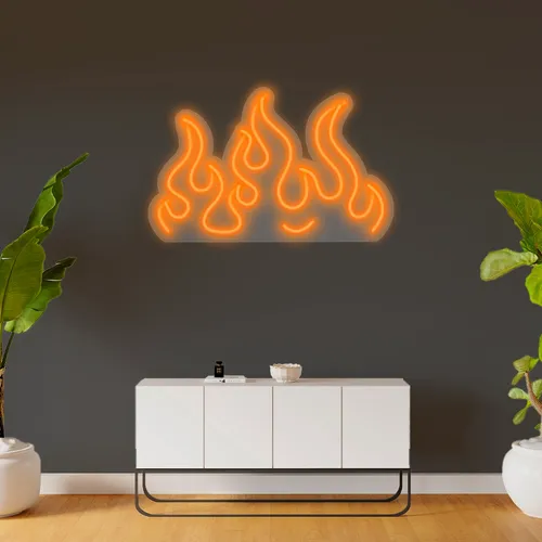 Custom Fire Neon Signs - Imprint Now