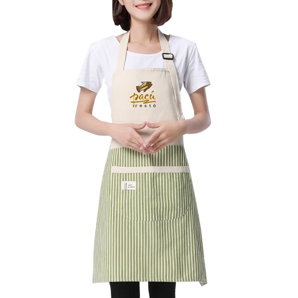 Apron with Happy Bear Patch - Imprint Now