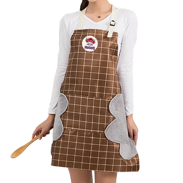 Striped Plaid Hand Wiping Apron - Imprint Now