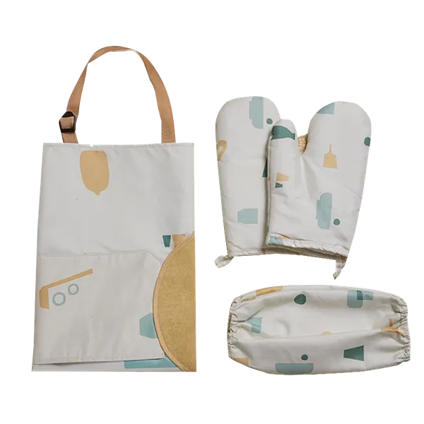 Striped Three-Piece Apron - Imprint Now