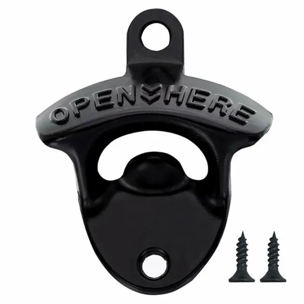 Black Bottle Opener - Imprint Now