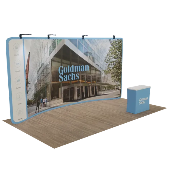 20' x 8' Curved Zip Up Display - Imprint Now
