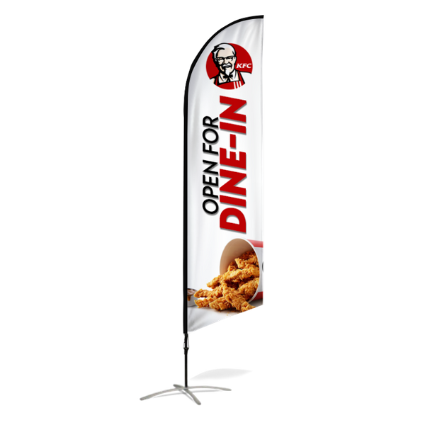 Buy Custom Feather Flag Online - Design Flags With Text, Logo 