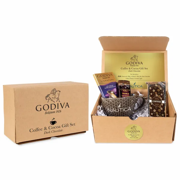 Godiva Coffee and Cocoa Gift Set - Dark Chocolate - Imprint Now