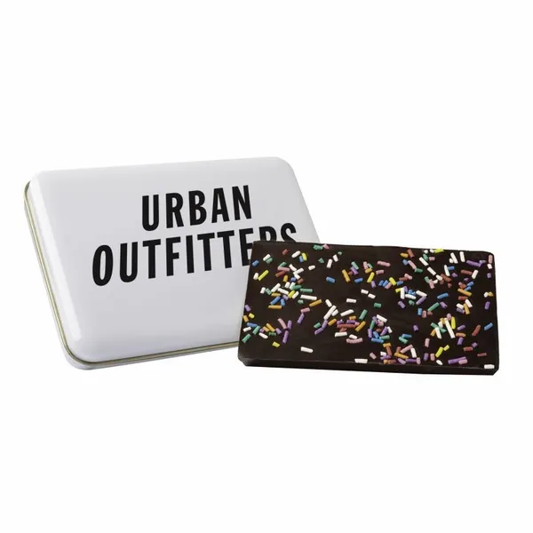 Dark Chocolate & Sprinkle Bark Tin - Imprint Now