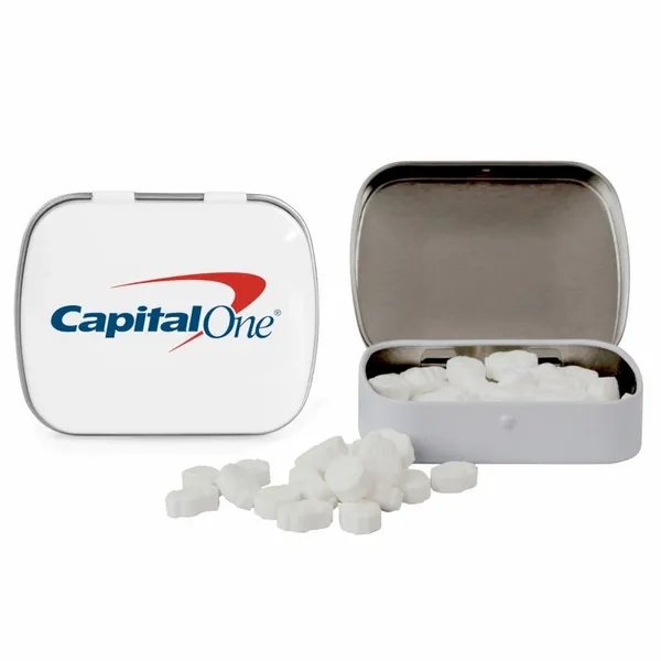 Domed Tin with Dollar Sign Shaped Mints - Imprint Now